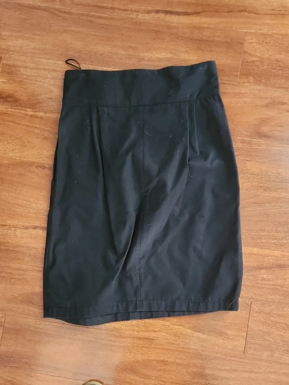Stella McCartney Black High-Waist Pleated Pencil Skirt